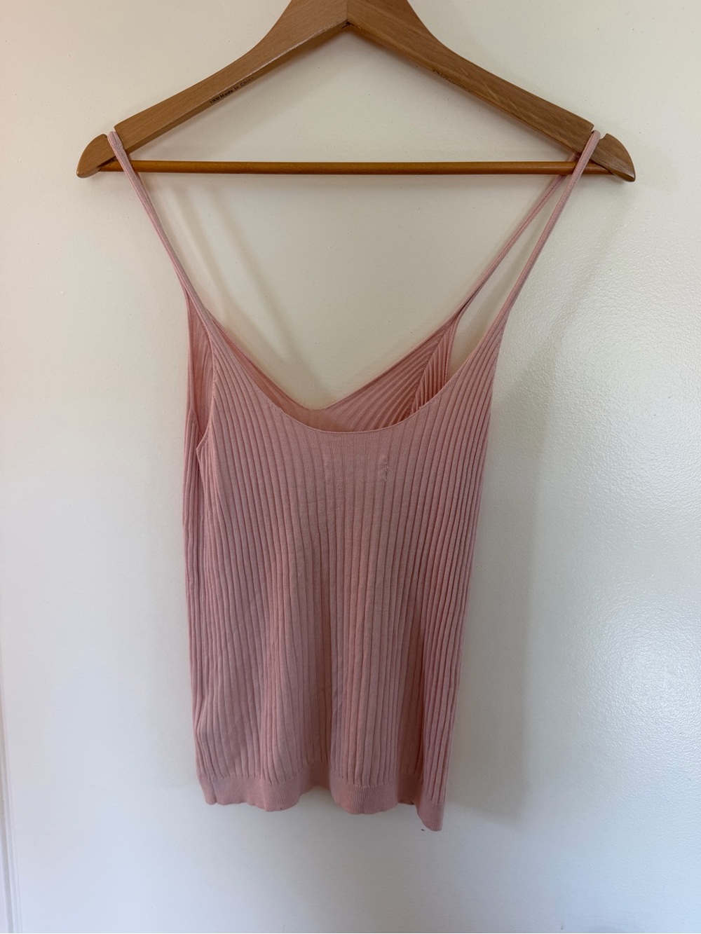 Anthropologie Ribbed Blush Pink Camisole